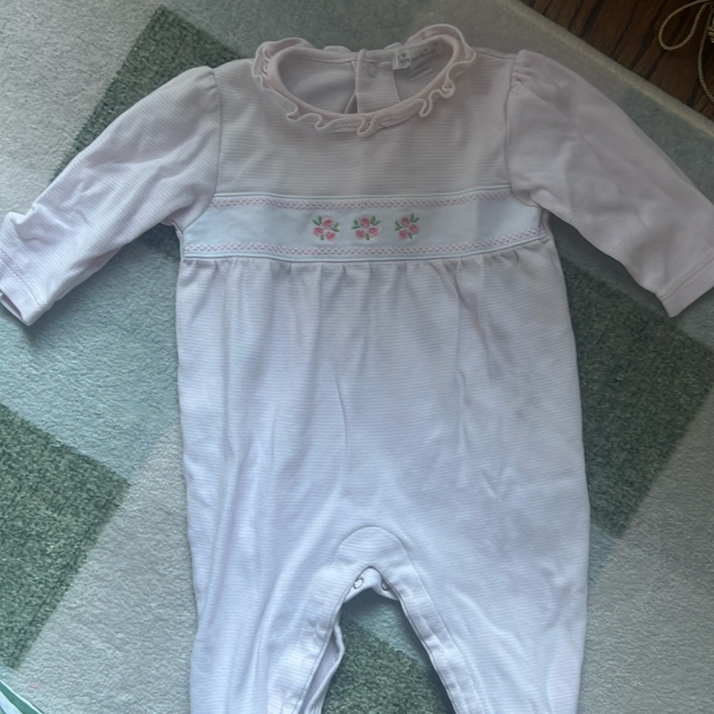Kisssy kissy embroidered PJ footie